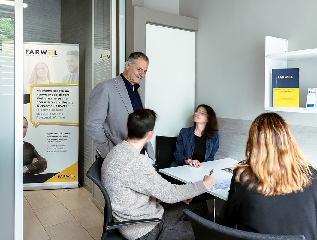 Farwel Welfare aziendale personalizzato sala riunioni
